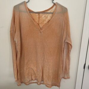 Cute, loose oversized, women’s American eagle, orange, long sleeve, size medium